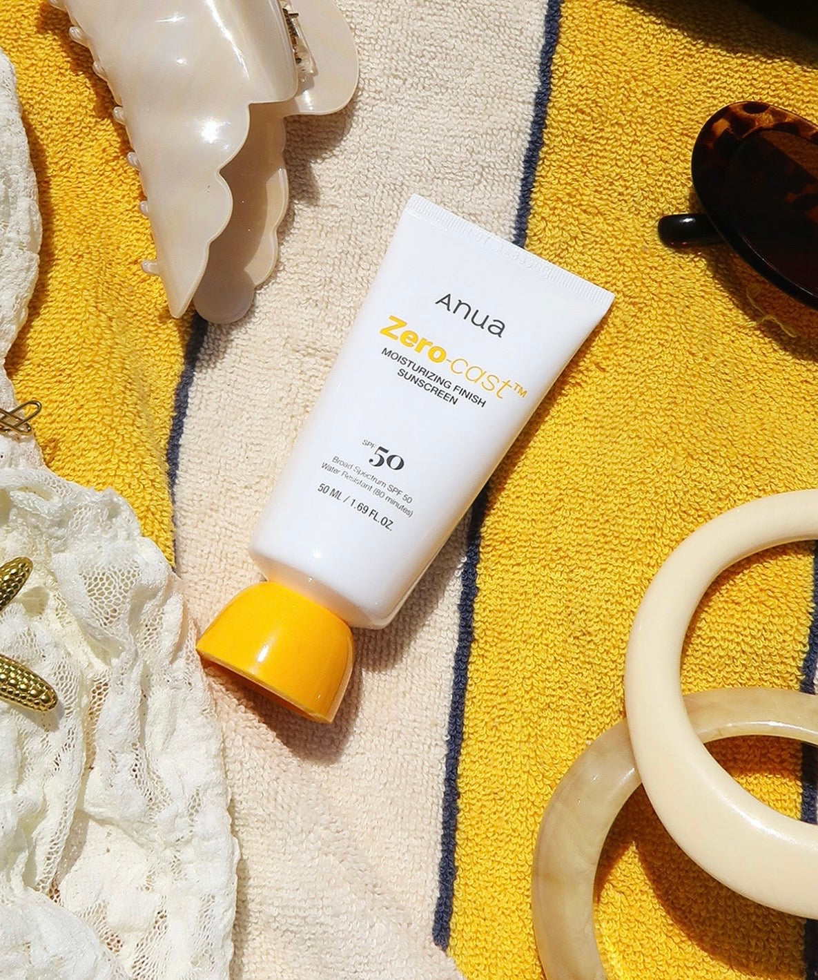 Anua-Zero Cast Moisturizing Finish Sunscreen SPF 50+ Kpop Demon+Hunters