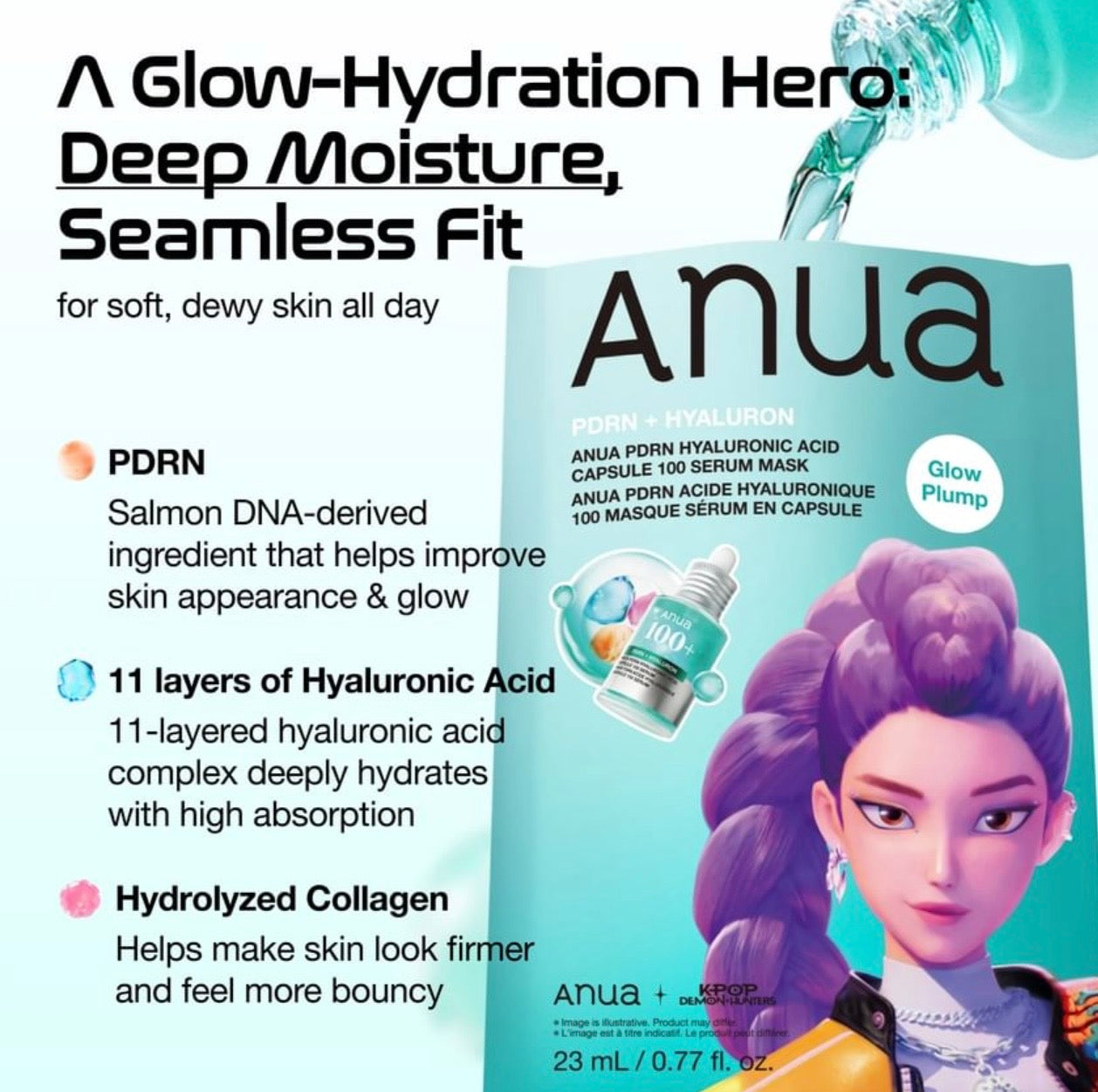 Anua x Kpop Demon+Hunters Serum Mask