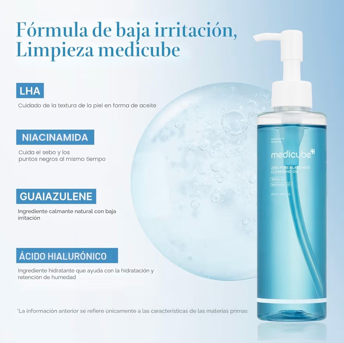 Medicube Zero Pore Aceite Limpiador De Puntos Negros