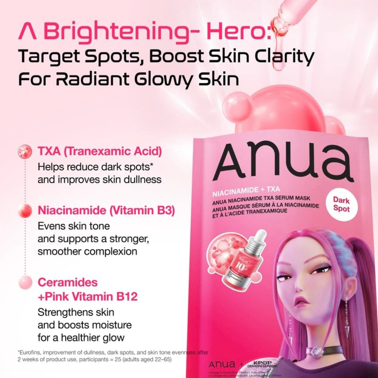 Anua x Kpop Demon+Hunters Serum Mask