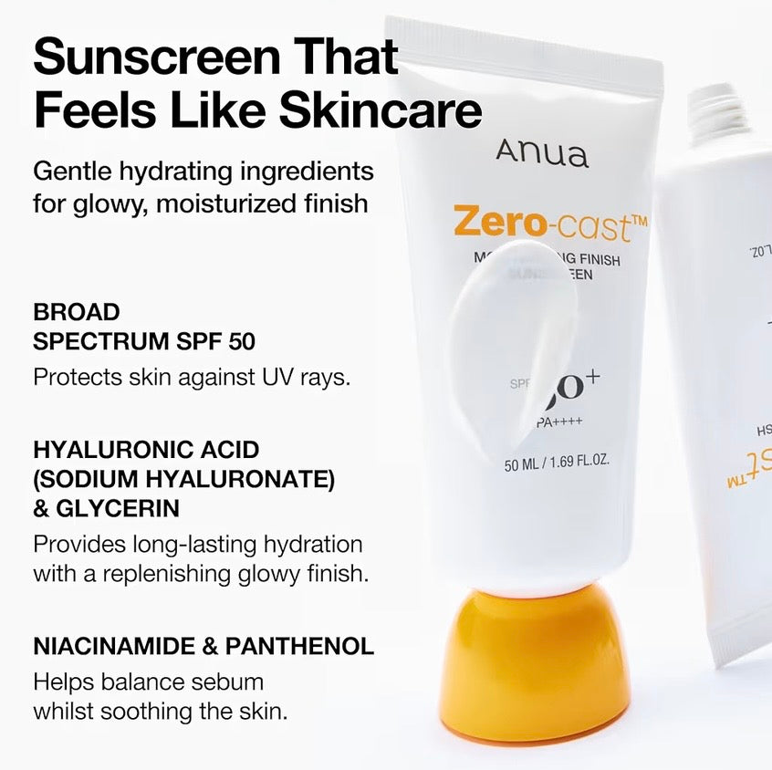 Anua-Zero Cast Moisturizing Finish Sunscreen SPF 50+ Kpop Demon+Hunters