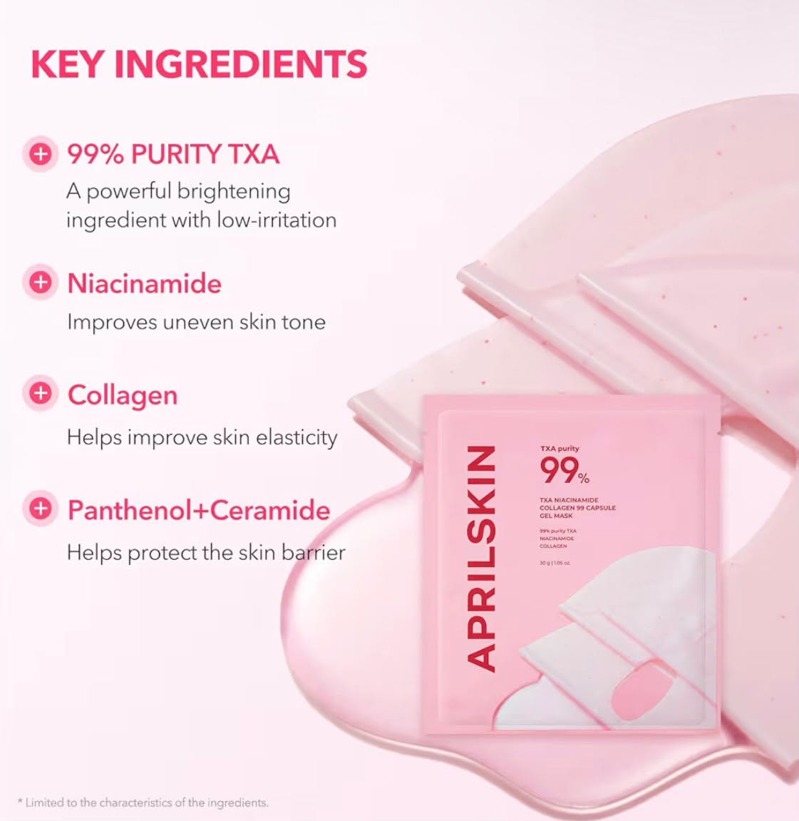 APRILSKIN TXA Pink Capsule Gel Mask